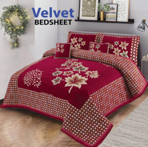 Bridal Velvet Bed Sheet